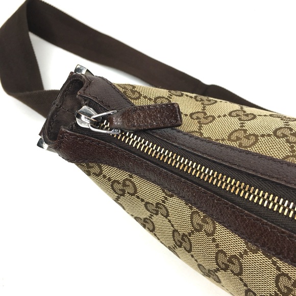Authentic Gucci crossbody bag brown canvas - Picture 11 of 16